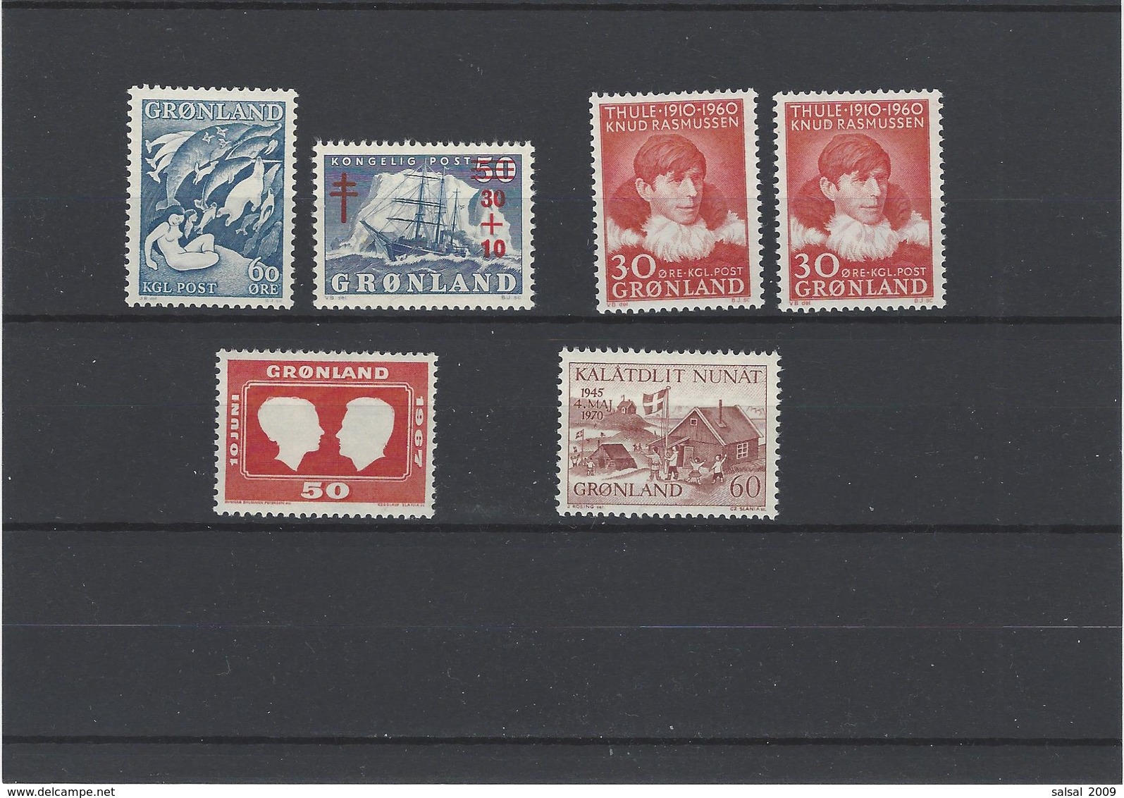 Groenlandia ,nuovi MNH ,5 Pezzi ,splendidi - Nuovi