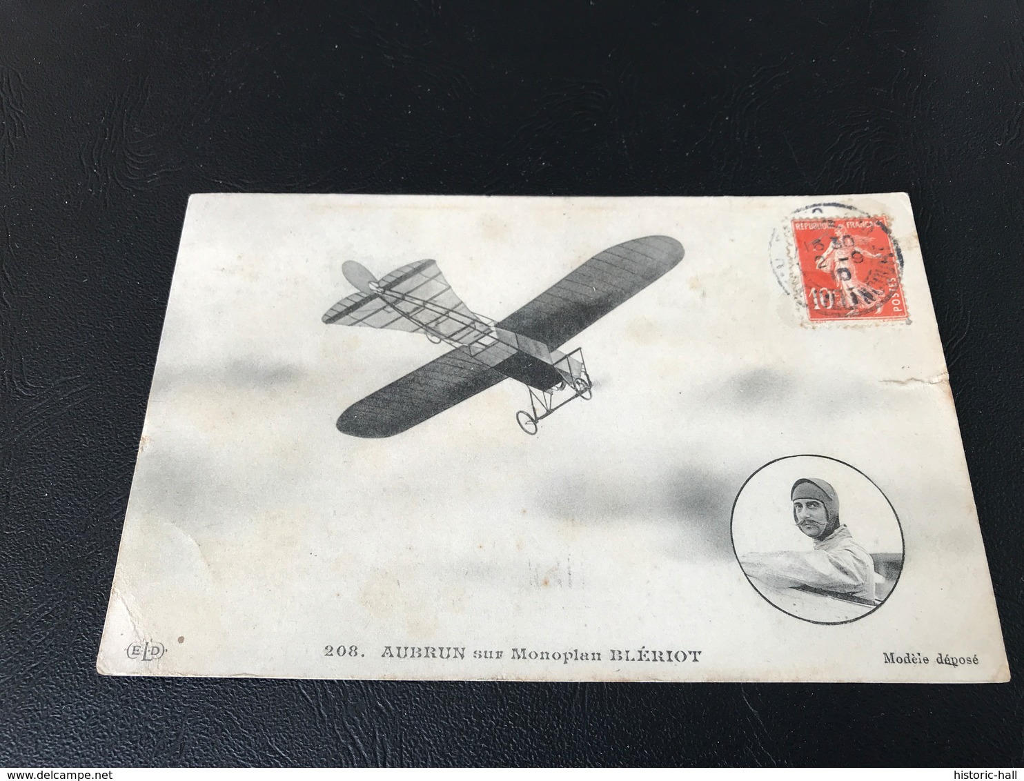 208 - AUBRUN Sur Monoplan BLERIOT - Aviateurs