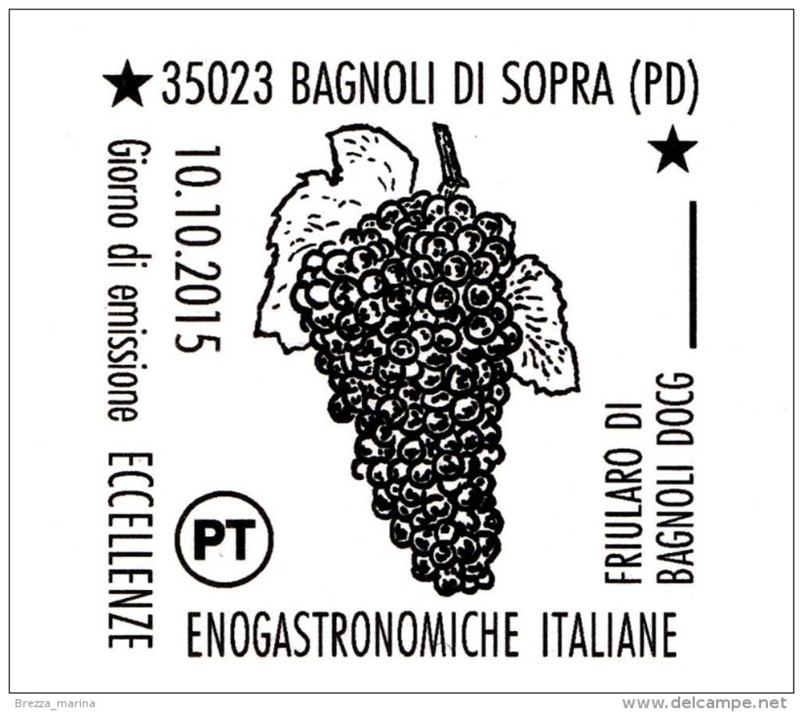 Nuovo - MNH - ITALIA - 2015 - Made In Italy: Vini DOCG - Friularo Di Bagnoli (Veneto) - 0,95 - 2011-20: Neufs