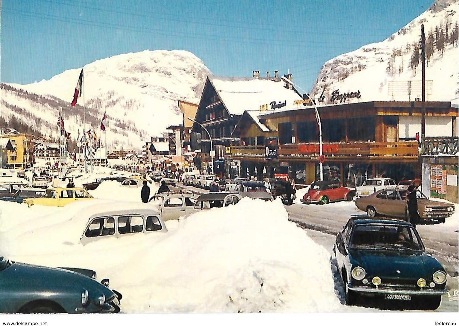 73 VAL D'ISERE LE CENTRE DE LA STATION 1971 CPM 2 SCANS - Val D'Isere