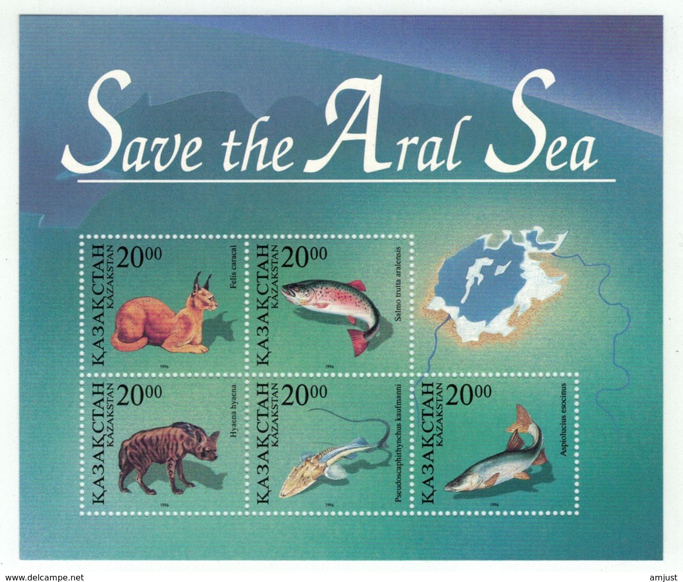 Kazakhstan 1996 // Sauvons La Mer D'Aral, Bloc-feuillet Neuf ** - Kazakhstan