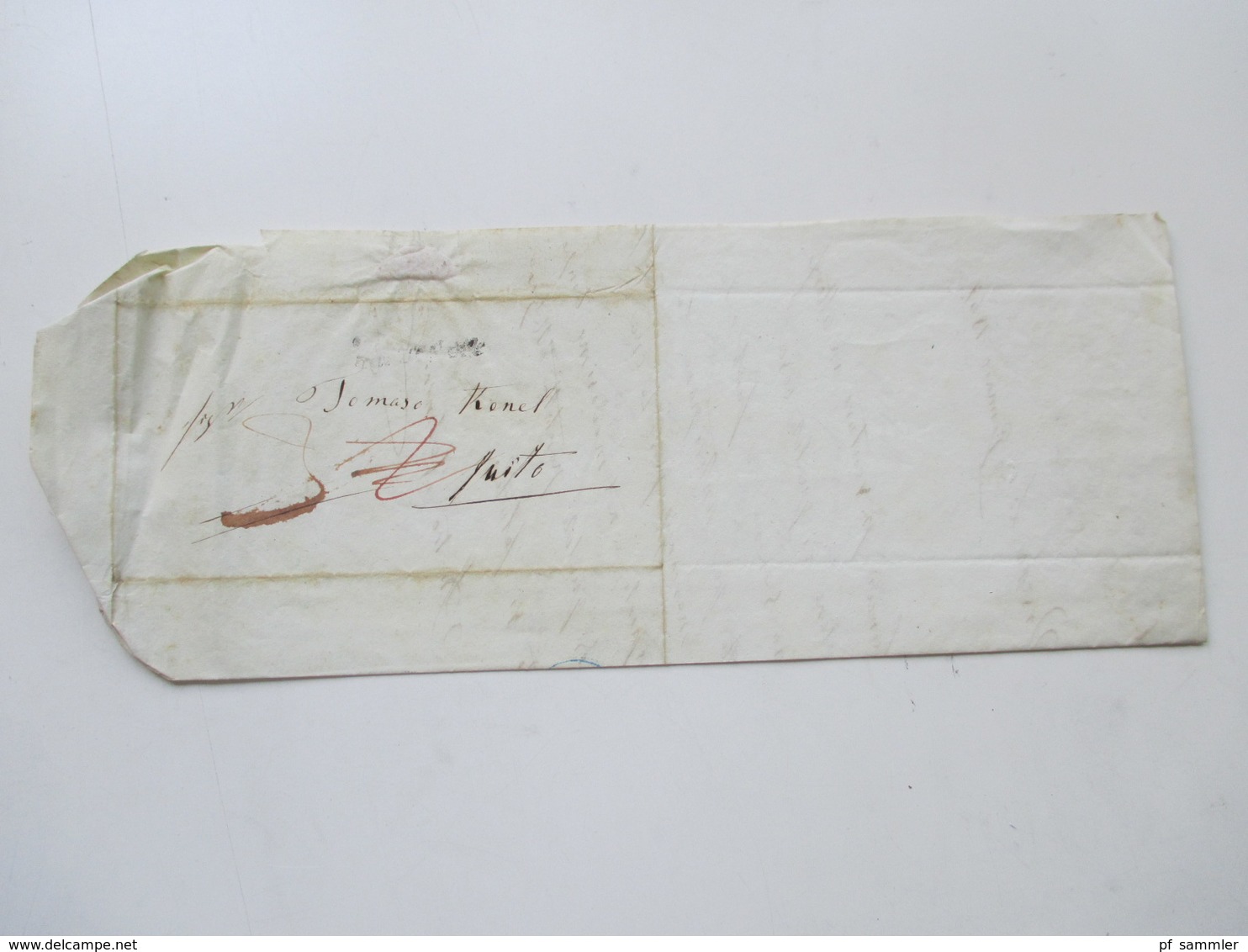 Schweiz 1847 Markenloser Brief / Bartaxe / Taxvermerk Und Blauer Stempel K2 Schwyz 2. Feb 47 - 1843-1852 Correos Federales Y Cantonales