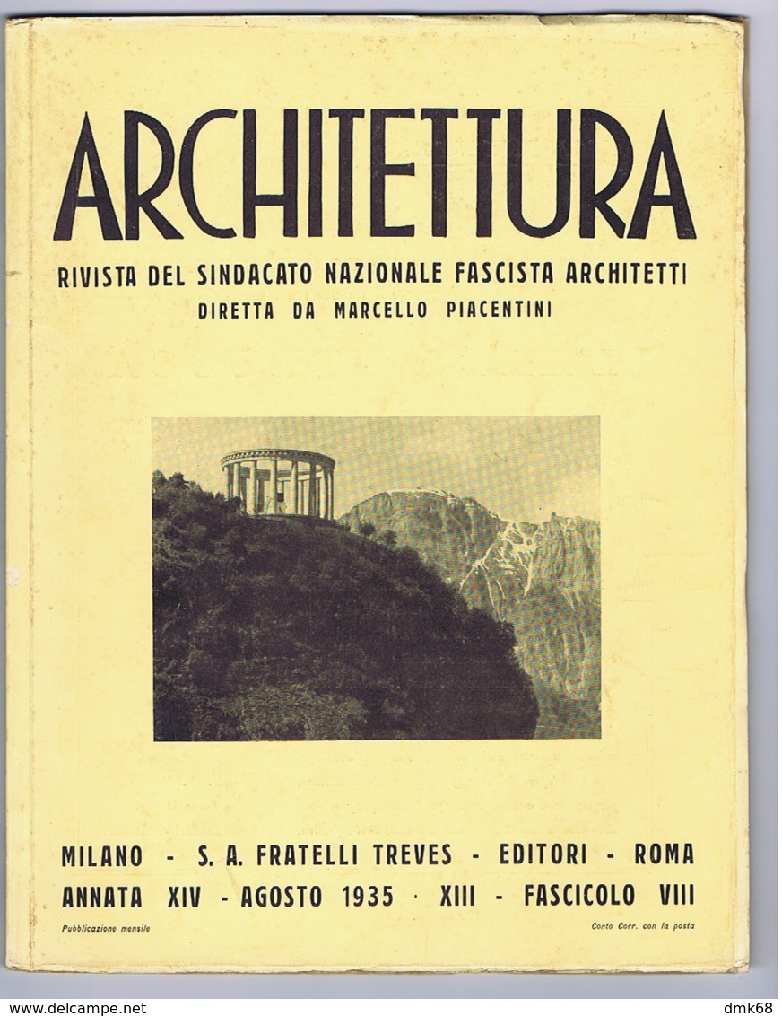 ARCHITETTURA / FASCISMO - MASSIMO PIACENTINI - 1935 - TRENTO / TORRE LITTORIA MILANO / MOSTRA SPORT ITALIANO A MILANO - Art, Design, Decoration