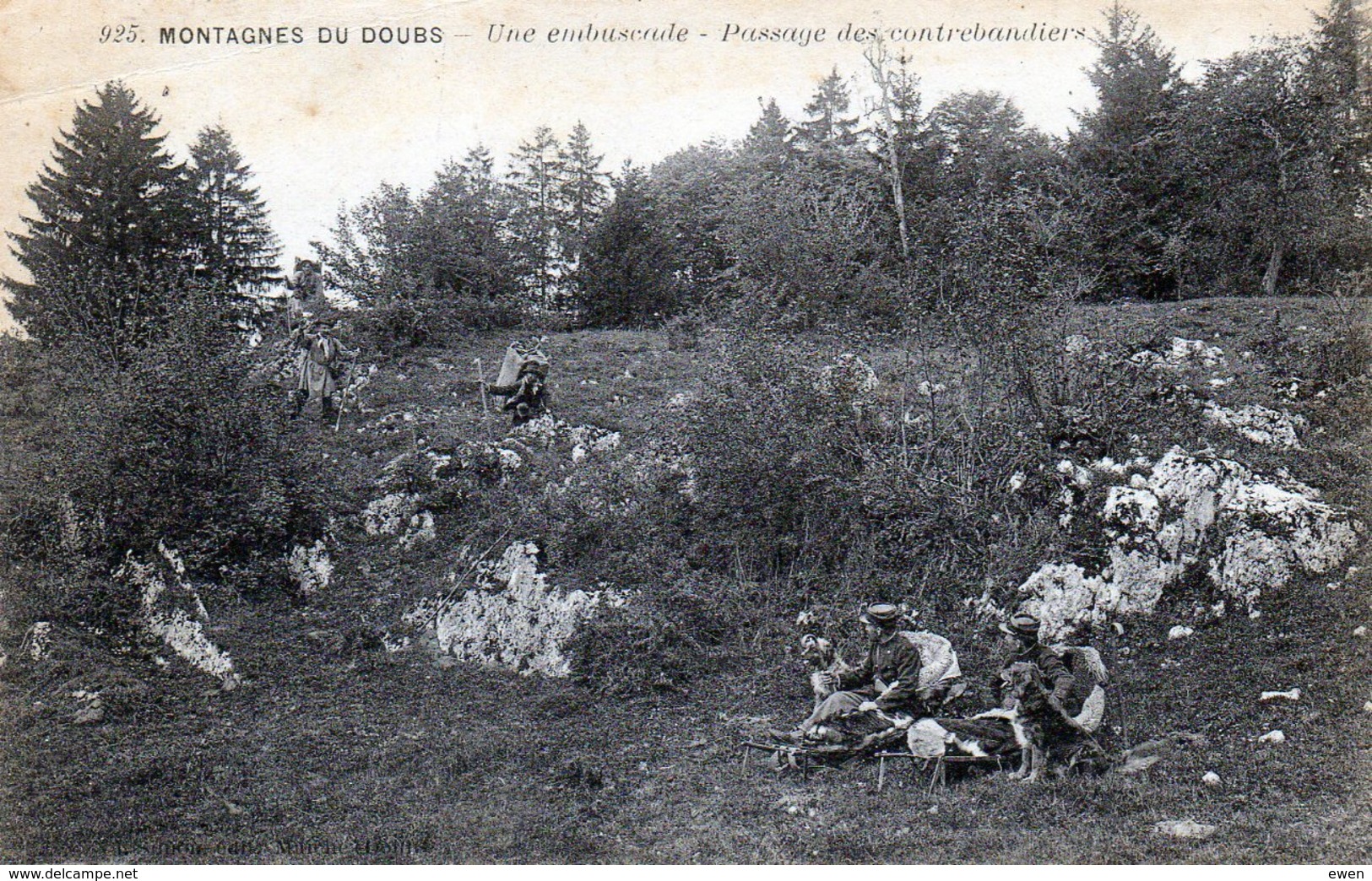 Montagnes Du Doubs. Une Embuscade. Passage Des Contrebandiers. - Autres & Non Classés