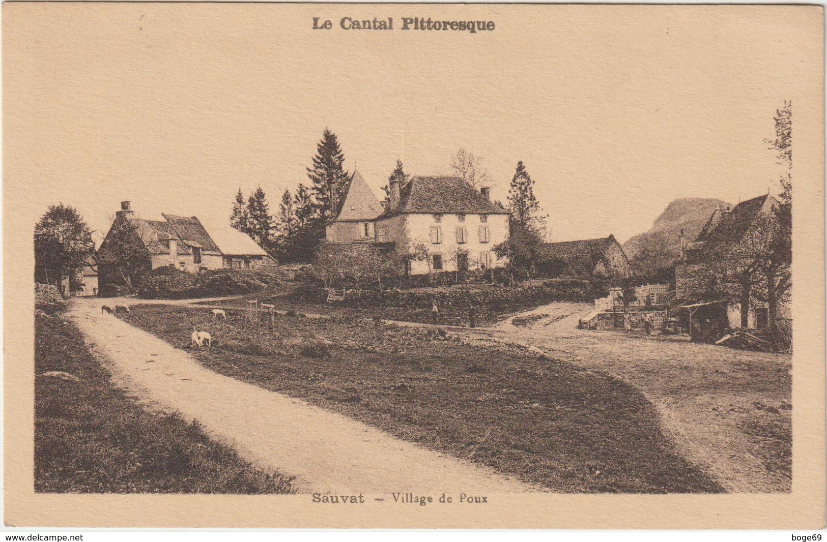 (ALBUM )CANTAL , , SAUVAT , Village De Poux - Autres & Non Classés