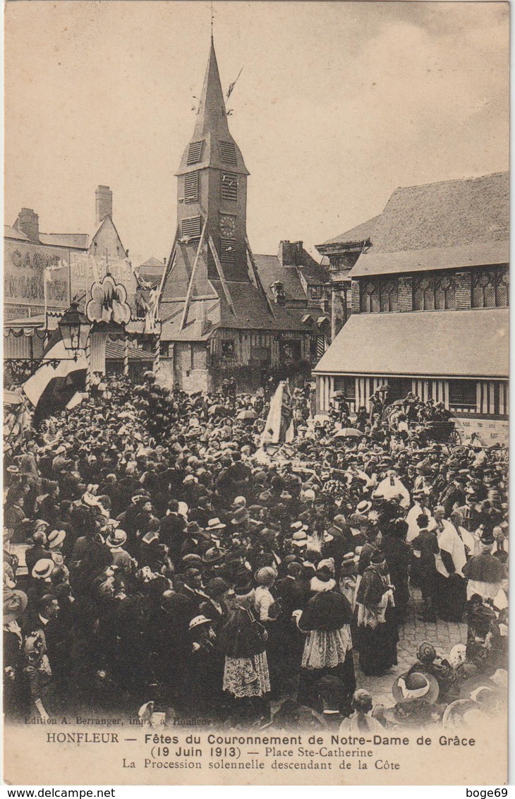 (ALBUM )CALVADOS , HONFLEUR , Fête Du Couronnement De Notre Dame De Grace  19 JUIN 1913 - Honfleur