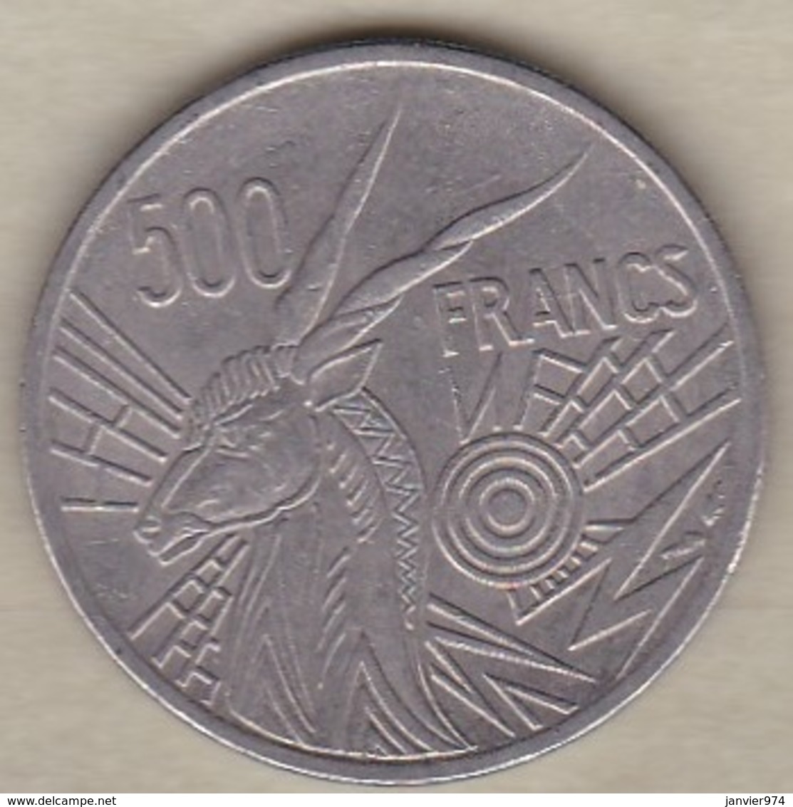 Banque Des Etats De L'Afrique Centrale. 500 Francs 1977 D Gabon - Gabon