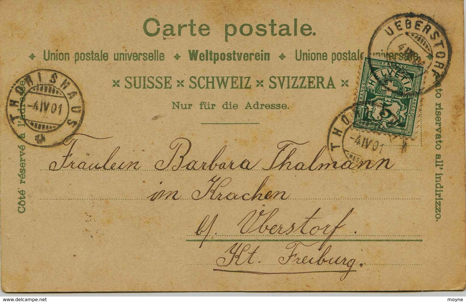 3518 - Suisse - GRUSS Aus  BERNE  Litho.  - Circulée En 1901 - Berne