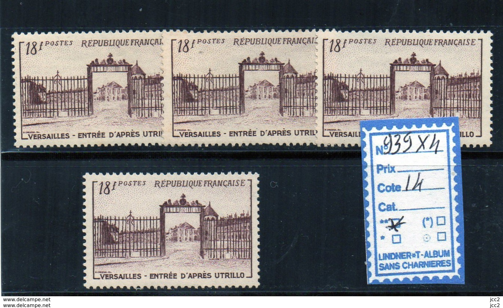 FRANCE LUXE ** N° 939X4 - Neufs