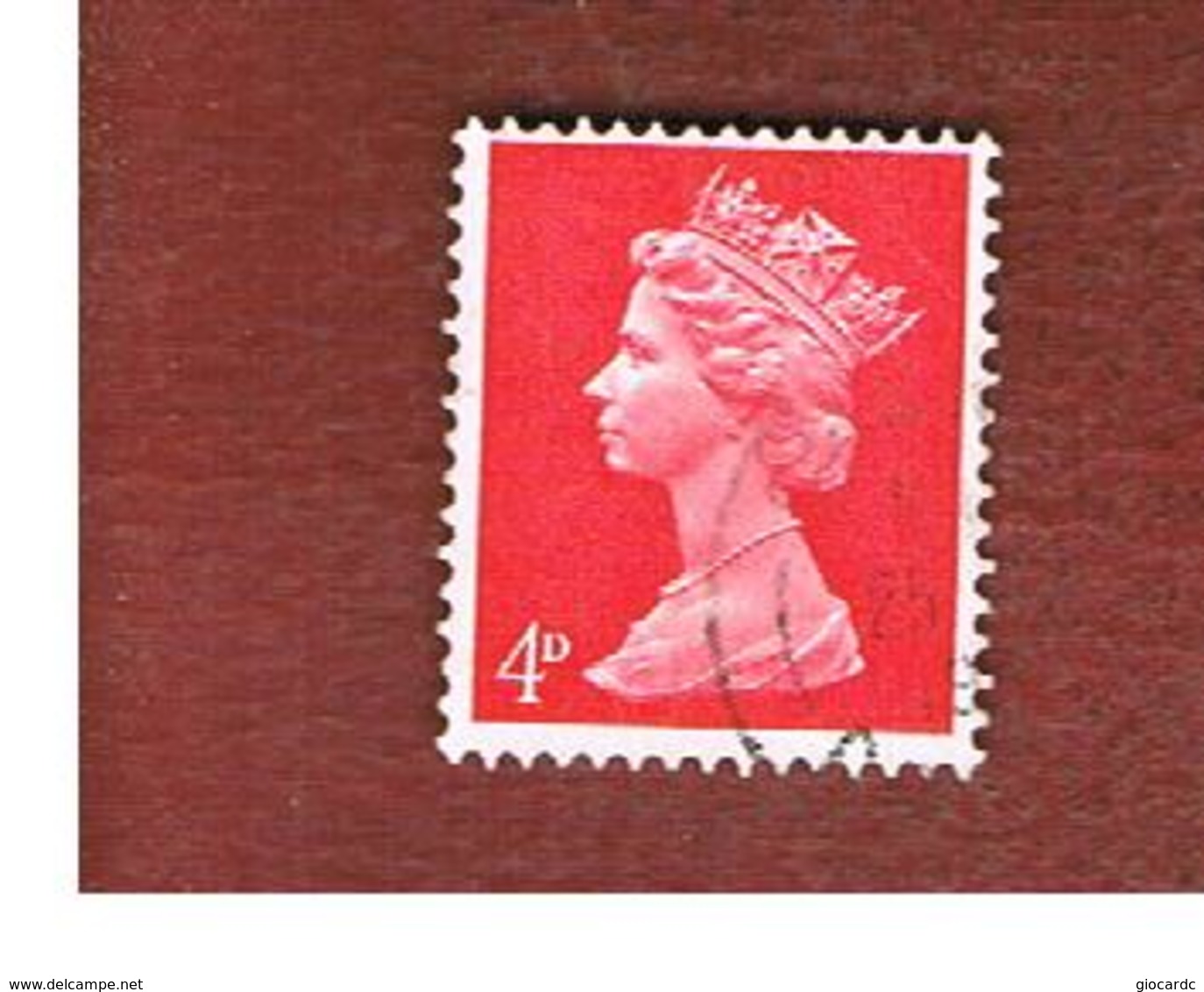 GRAN BRETAGNA (UNITED KINGDOM) -  SG 733  -  1969  QUEEN ELIZABETH II  4 RED     - USED° - Usati