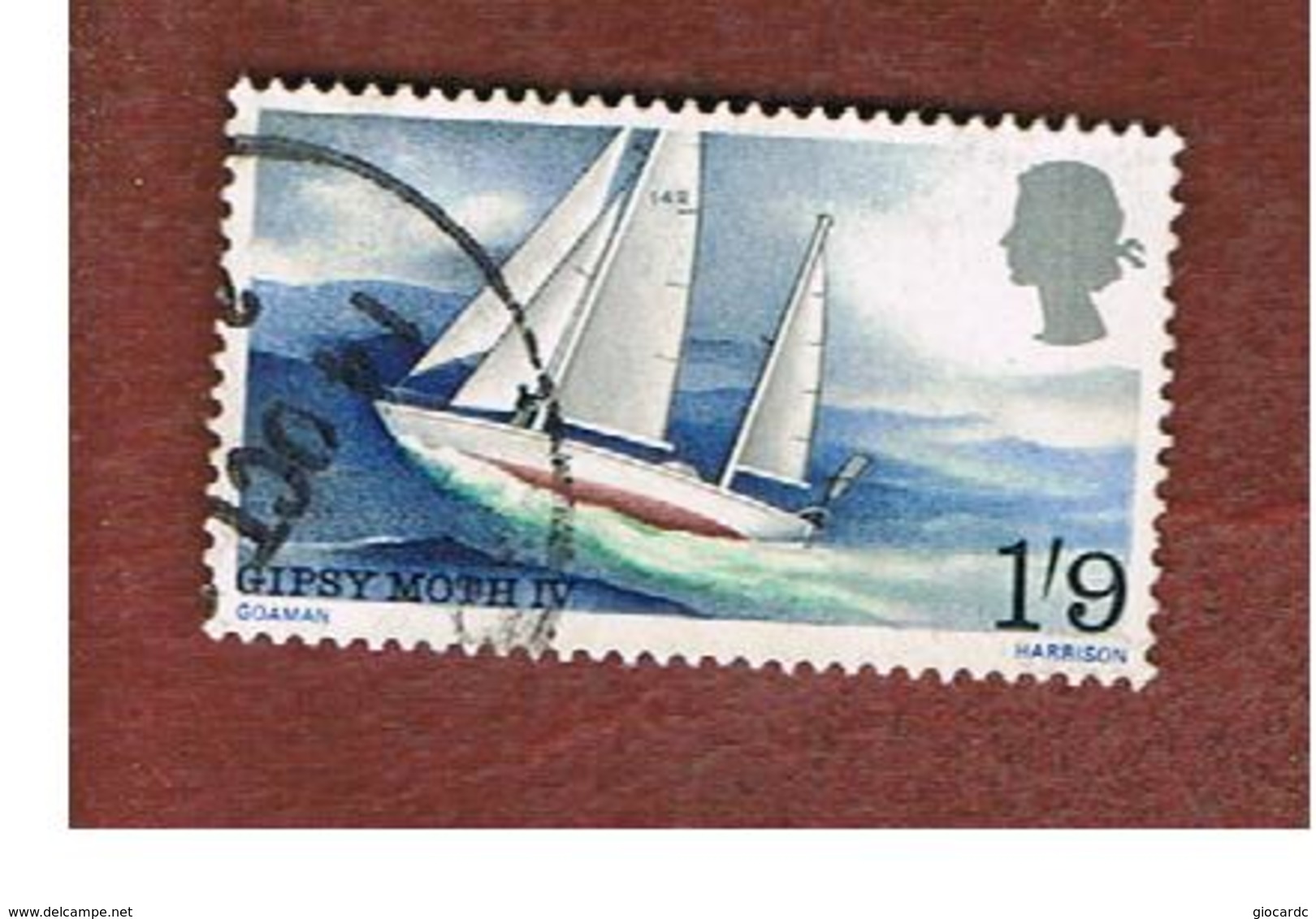 GRAN BRETAGNA (UNITED KINGDOM) -  SG 751 -  1967  SIR CHICHESTER' S WORLD VOYAGE: GIPSY MOTH IV    - USED° - Usati