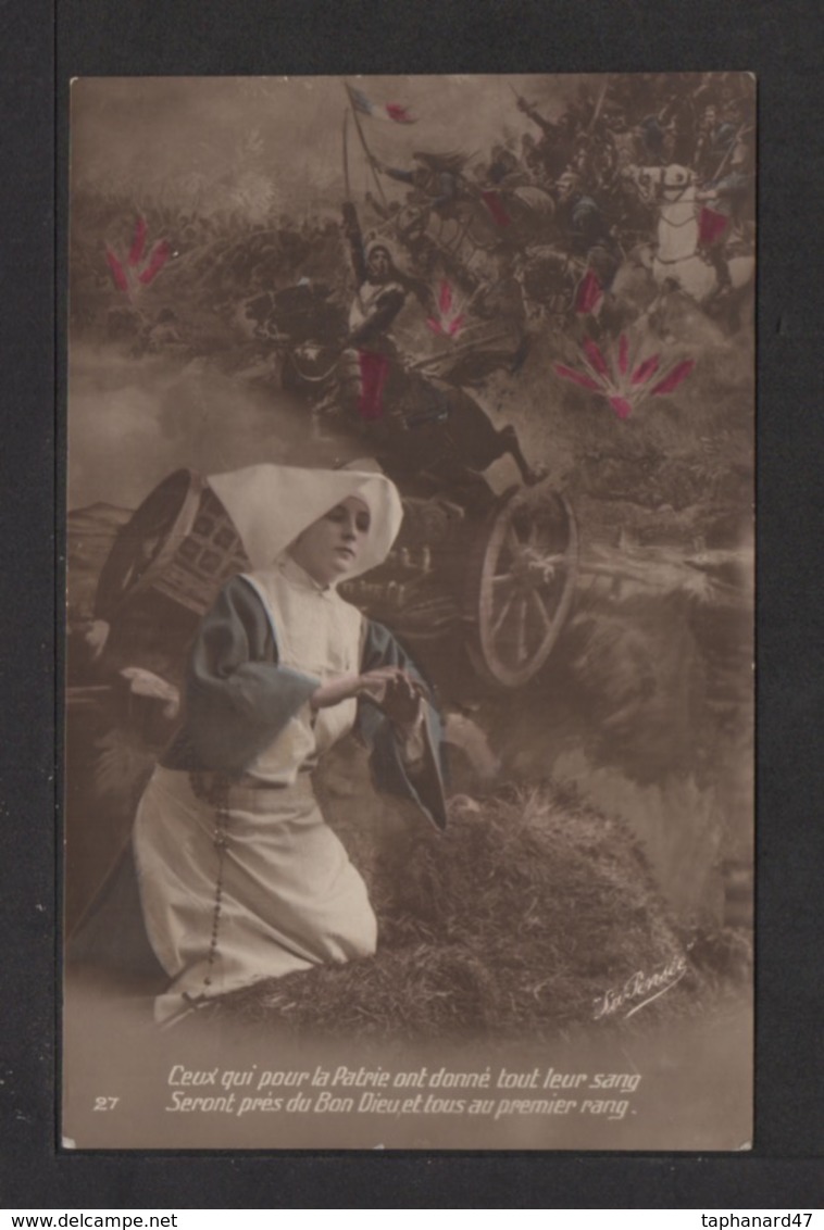 CPA Patriotiques . Serie 27. Religieuse En Prière .2. - Patriotiques