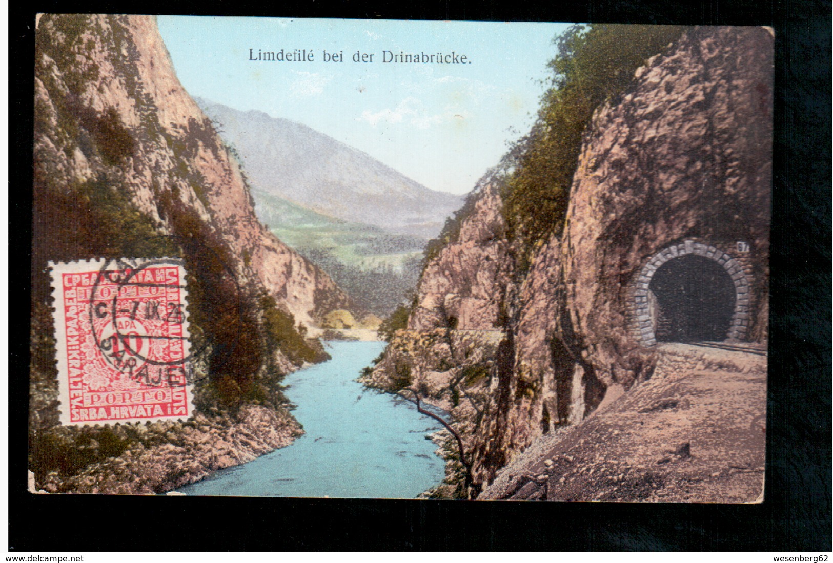 BOSNIA Limdefile Bei Der Drinabrücke  Ca 1925 OLD POSTCARD - Bosnia And Herzegovina