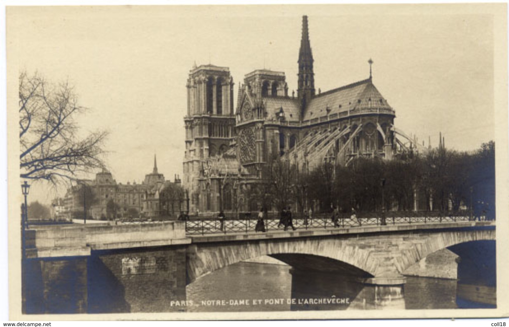 CPA 75 PARIS Cathédrale Notre Dame - Pont De L' Archevêché - Notre Dame De Paris
