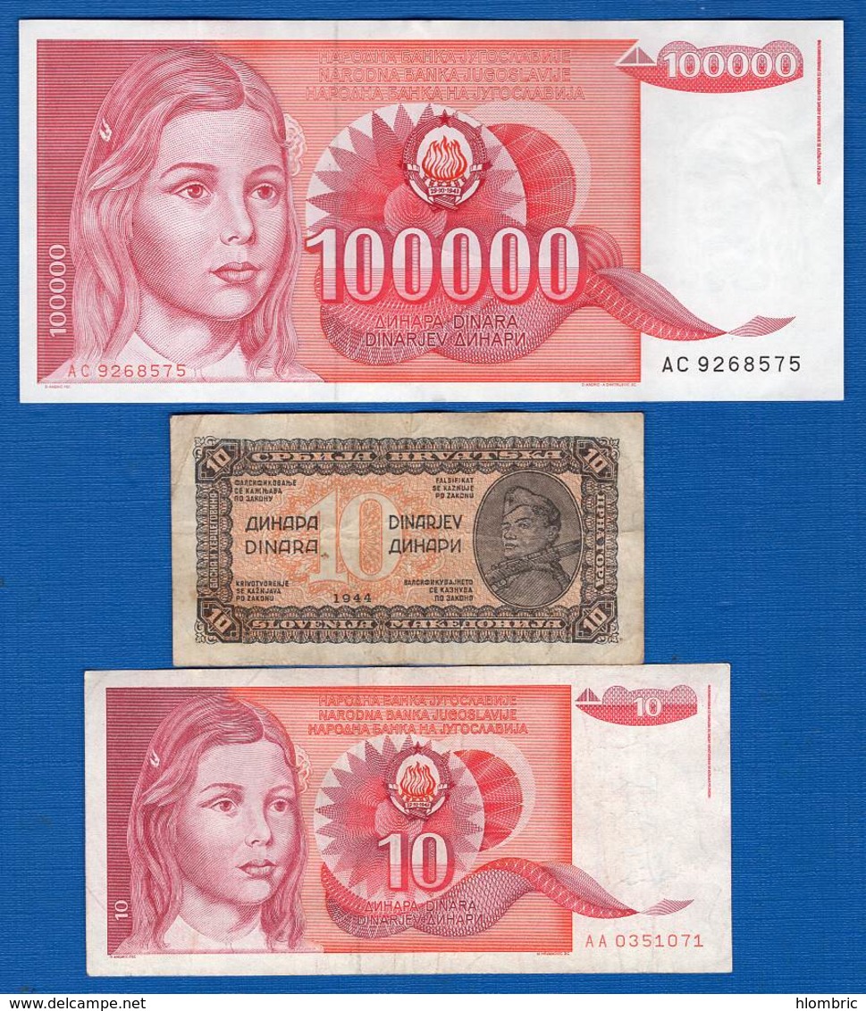 Yougoslavie  10  Billets - Yugoslavia