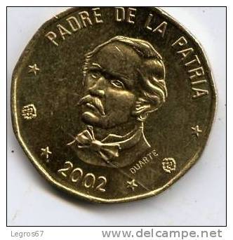 REPUBLIQUE DOMINICAINE 1 PESO 2002 PADRE DE LA  PATRIA - Dominicaanse Republiek