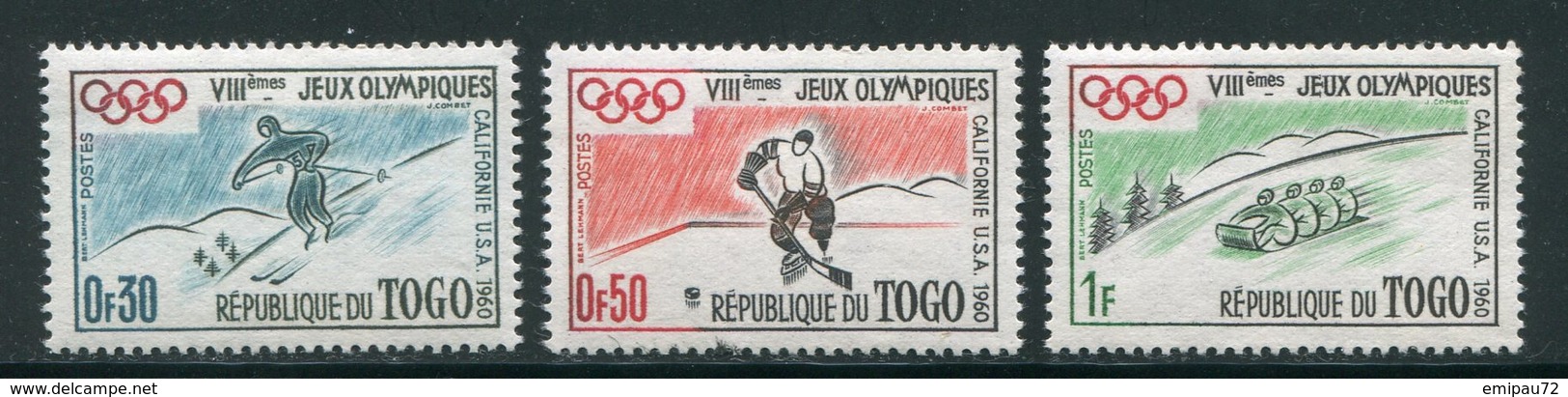 TOGO- Y&T N°300 à 302- Neufs Avec Charnière * - Invierno 1960: Squaw Valley