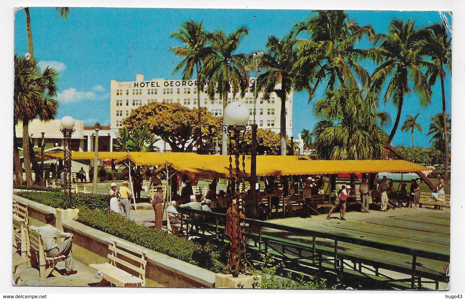 PALM BEACH EN 1956 - SHUFFLEBOARD IN THE SUNSHINE - FORMAT CPA VOYAGEE - Palm Beach
