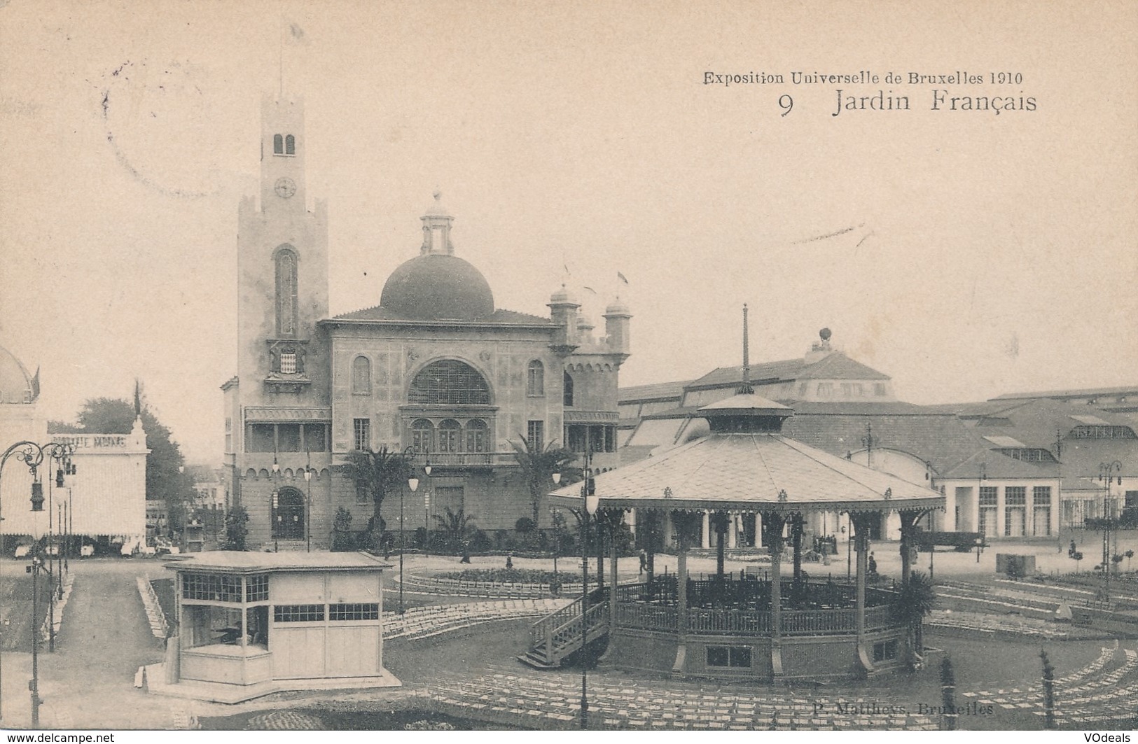 CPA - Belgique - Brussels - Bruxelles - Exposition Universelle 1910 - Jardin Français - Wereldtentoonstellingen