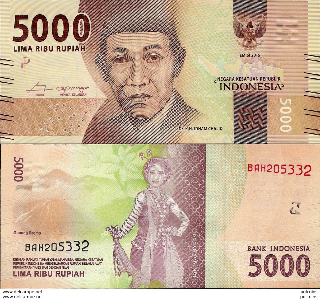 Indonesia 2016 - Set 4 Pcs 1000+2000+5000+10000 Rupiah - Pick NEW UNC - Indonésie