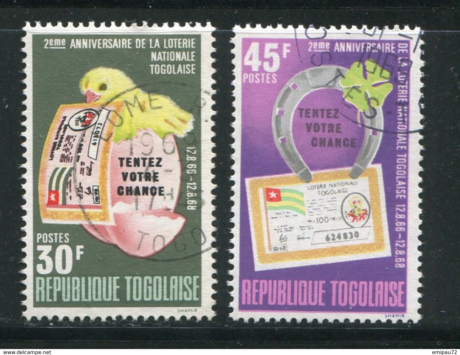TOGO- Y&T N°586 Et 587- Oblitérés - Togo (1960-...)
