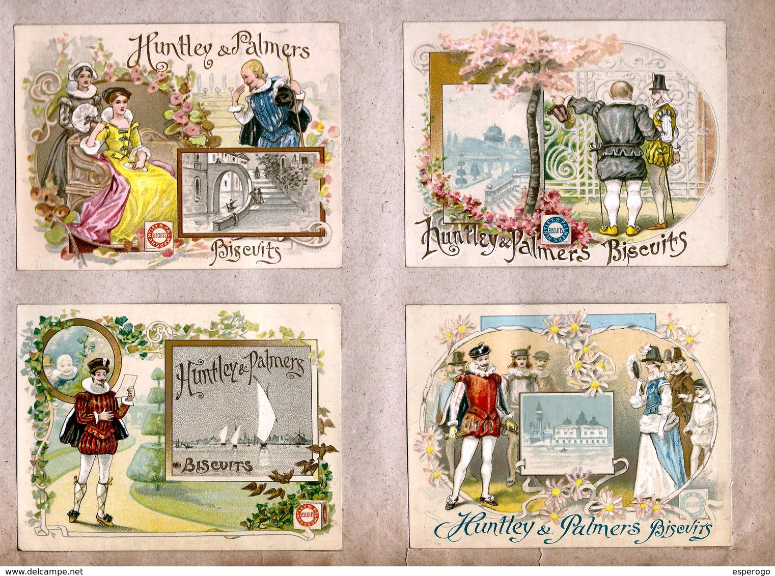 Lot 401 - 19 Chromo's - Biscuits Huntley & Palmers - Reading - London -  Anno 1890.​ - Autres & Non Classés