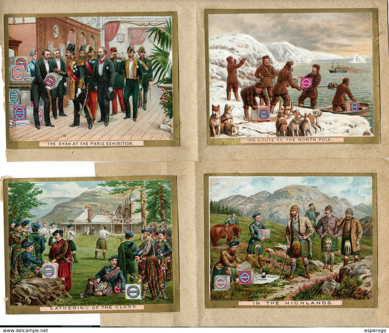 Lot 401 - 19 Chromo's - Biscuits Huntley & Palmers - Reading - London -  Anno 1890.​ - Autres & Non Classés