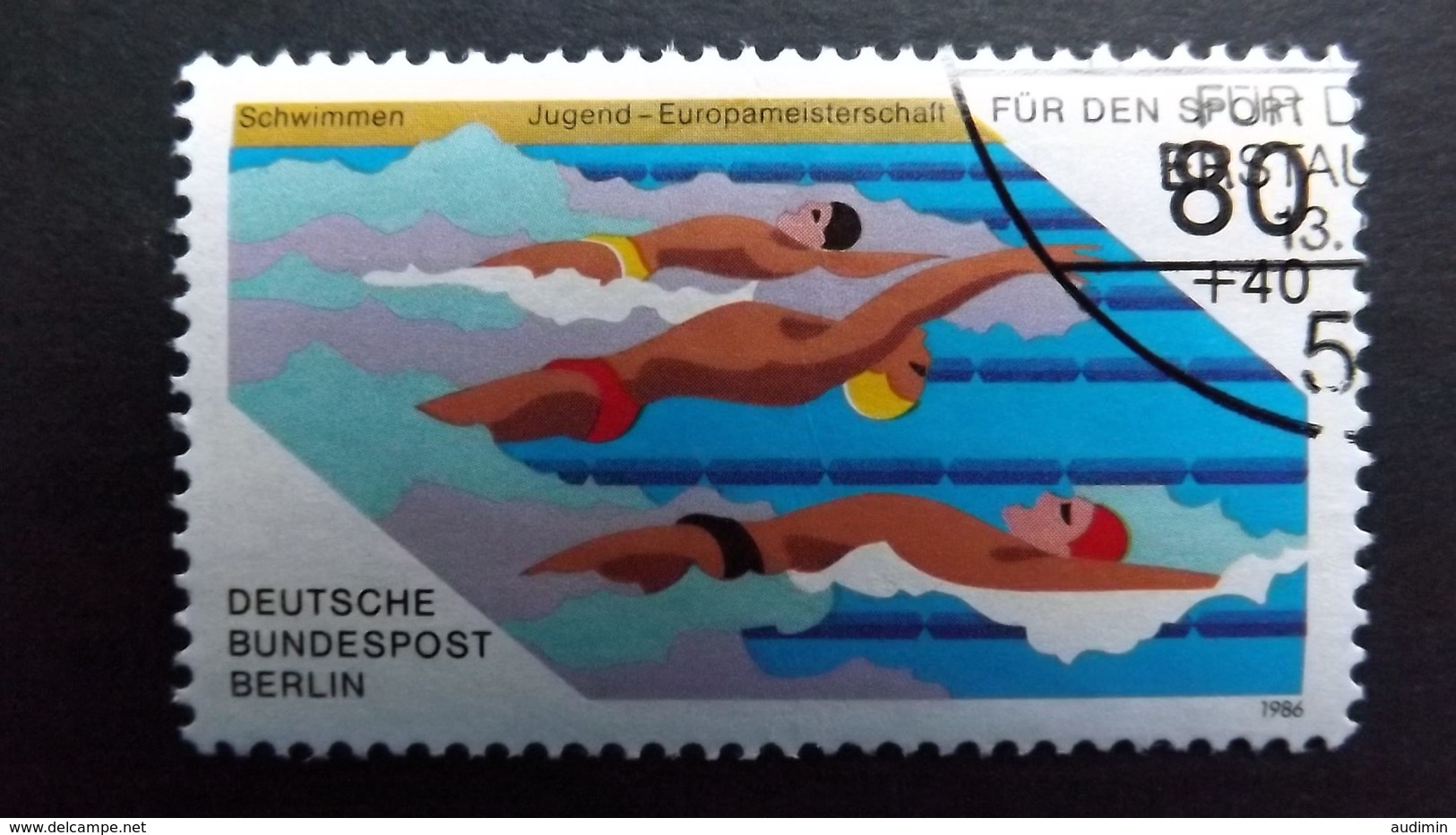 Deutschland Berlin 751 Oo/used, Sport 1986: Jugend-Europameisterschaften Im Schwimmen, Berlin - Oblitérés