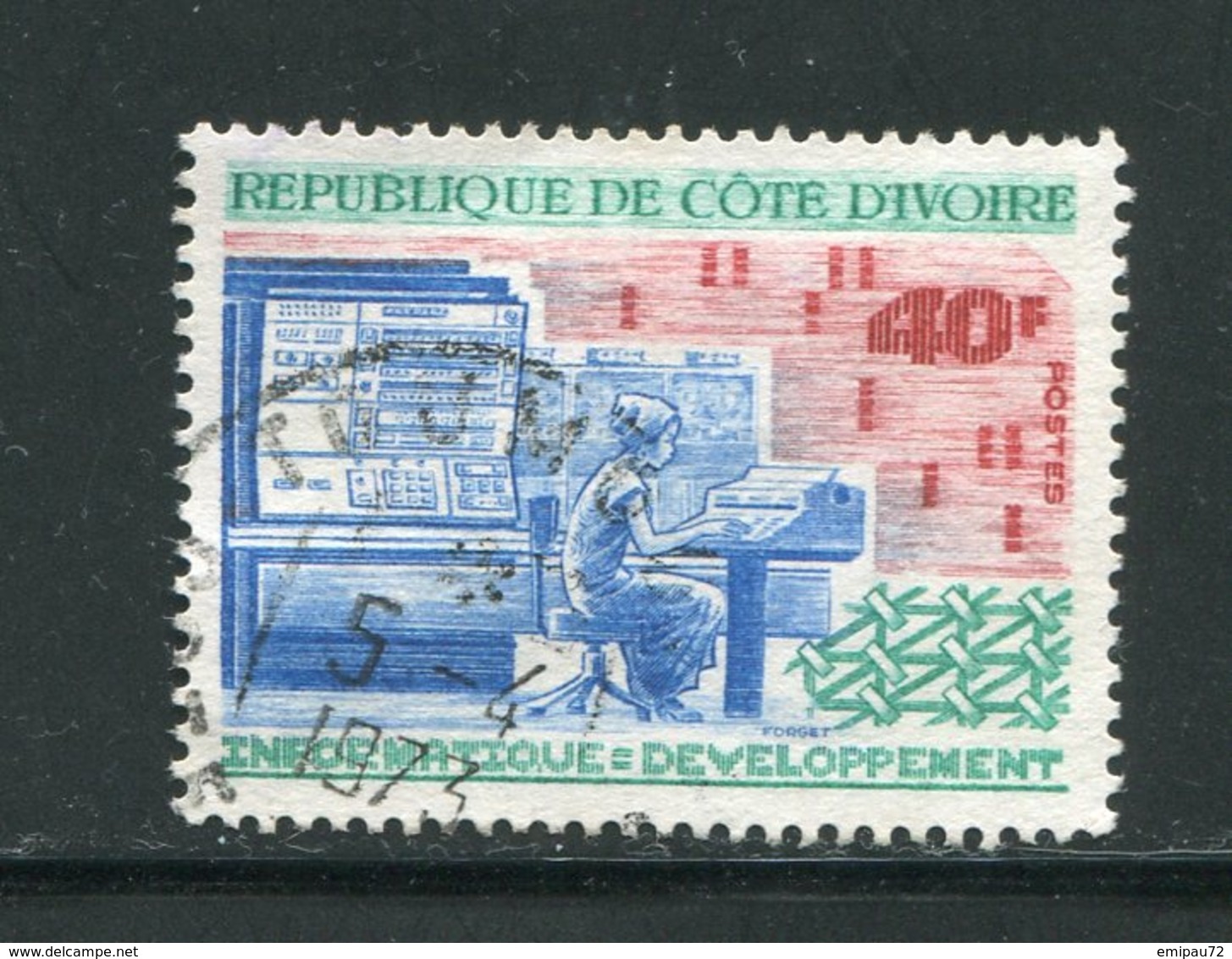 COTE D'IVOIRE- Y&T N°340- Oblitéré - Côte D'Ivoire (1960-...)