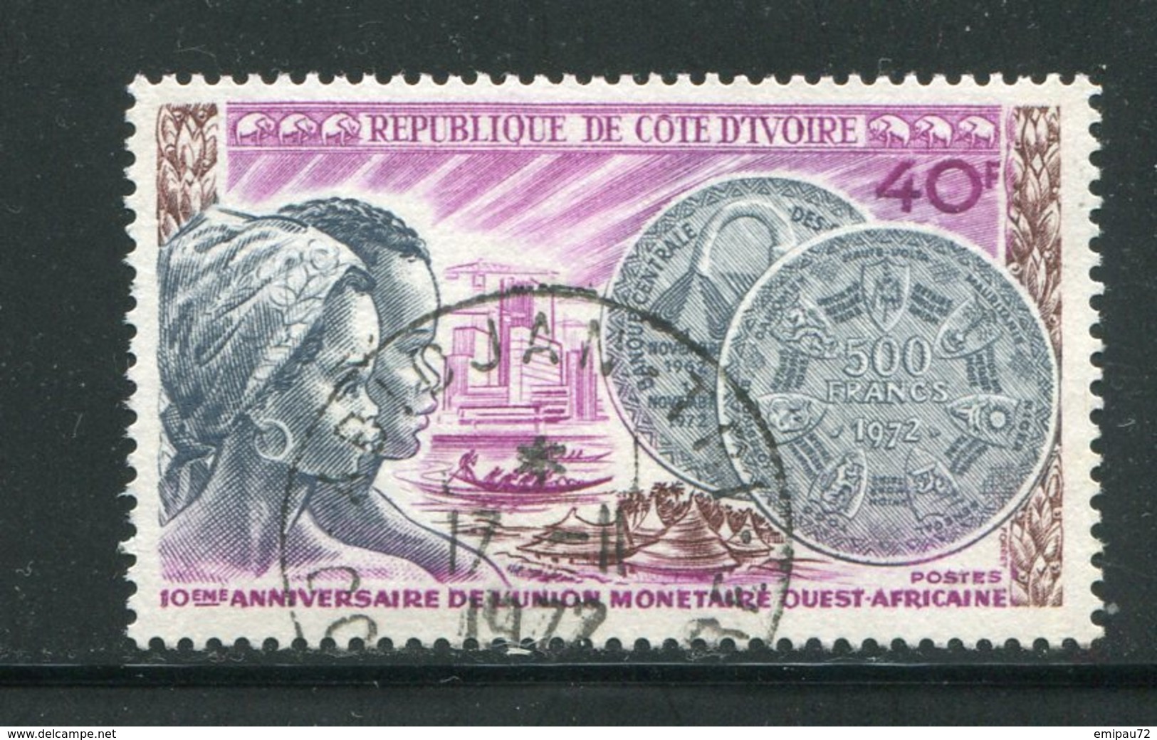 COTE D'IVOIRE- Y&T N°344- Oblitéré - Côte D'Ivoire (1960-...)