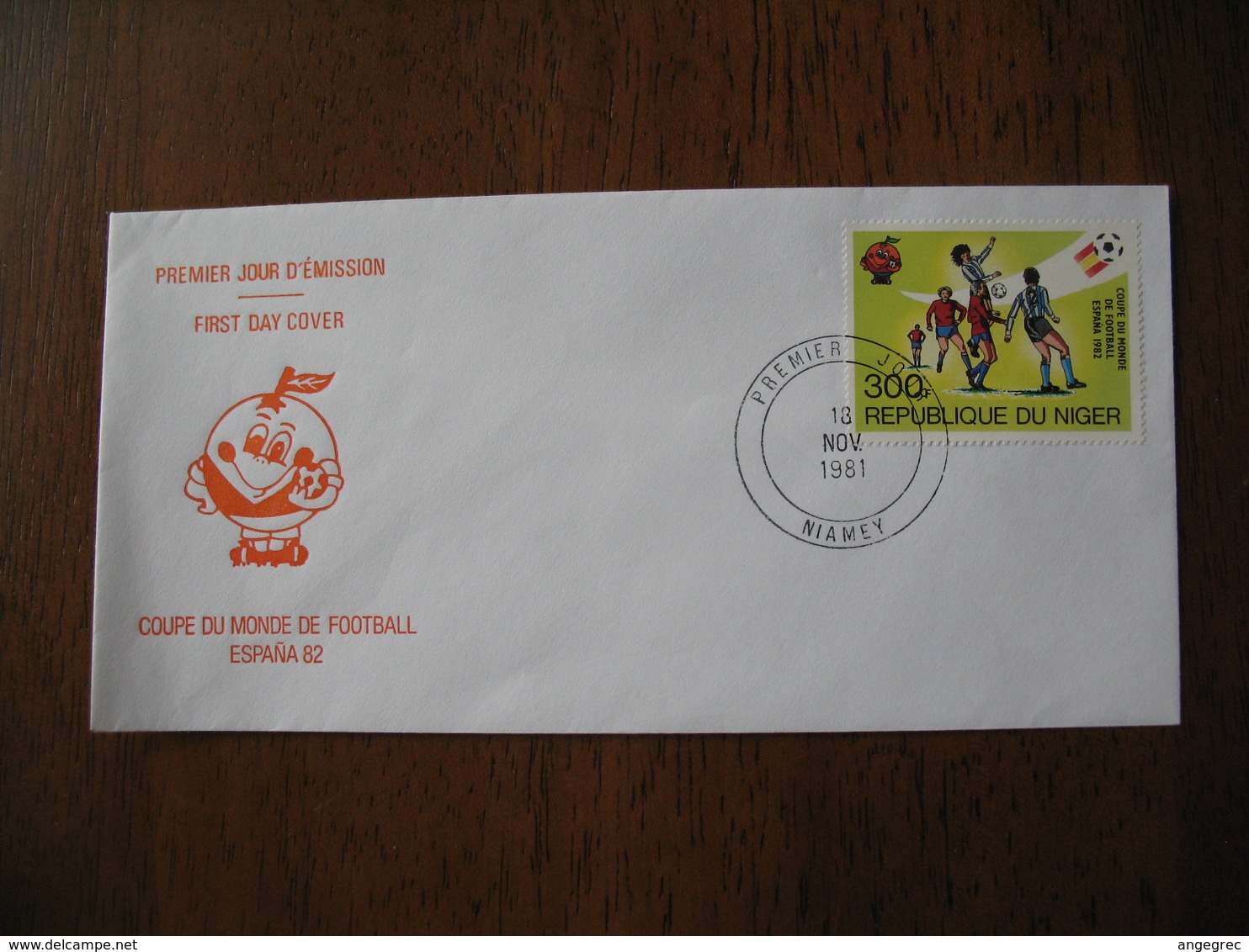 FDC  Enveloppe  Niger Niamey  Coupe Du Monde De Football  1981    à Voir - Niger (1960-...)