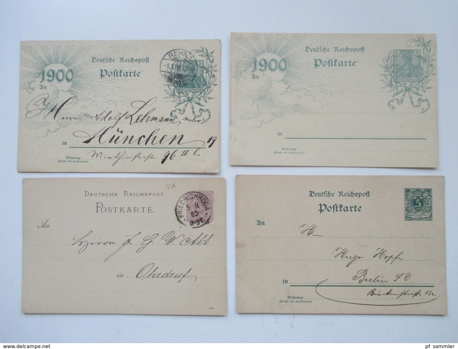 Deutsches Reich Ganzsachen 1873 - 40er Jahre 196 GA Viele Aus Dem Bedarf Aber Auch Ungebraucht! Schöner Posten!! - Collections (without Album)