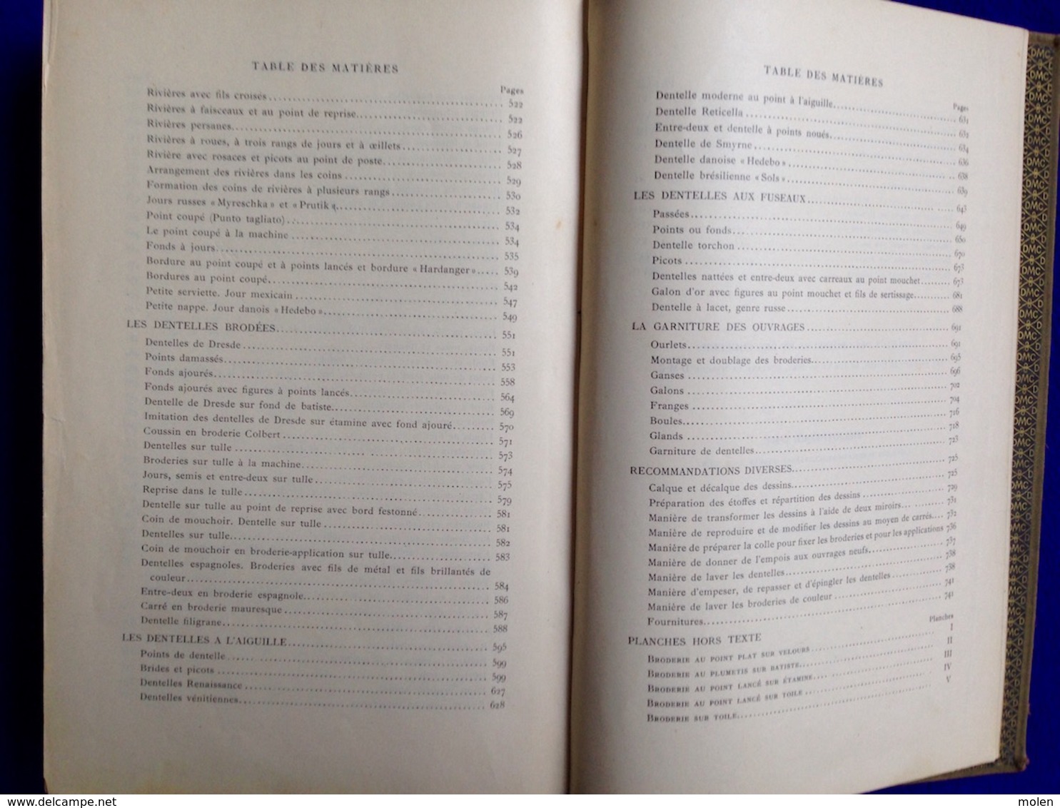 ENCYCLOPEDIE DES OUVRAGES DE DAMES ©1886 D.M.C. 798pp DMC BRODERIE DENTELLE EMBROIDERY BORDUURWERK STICKEREI RICAMO Z239 - Autres & Non Classés