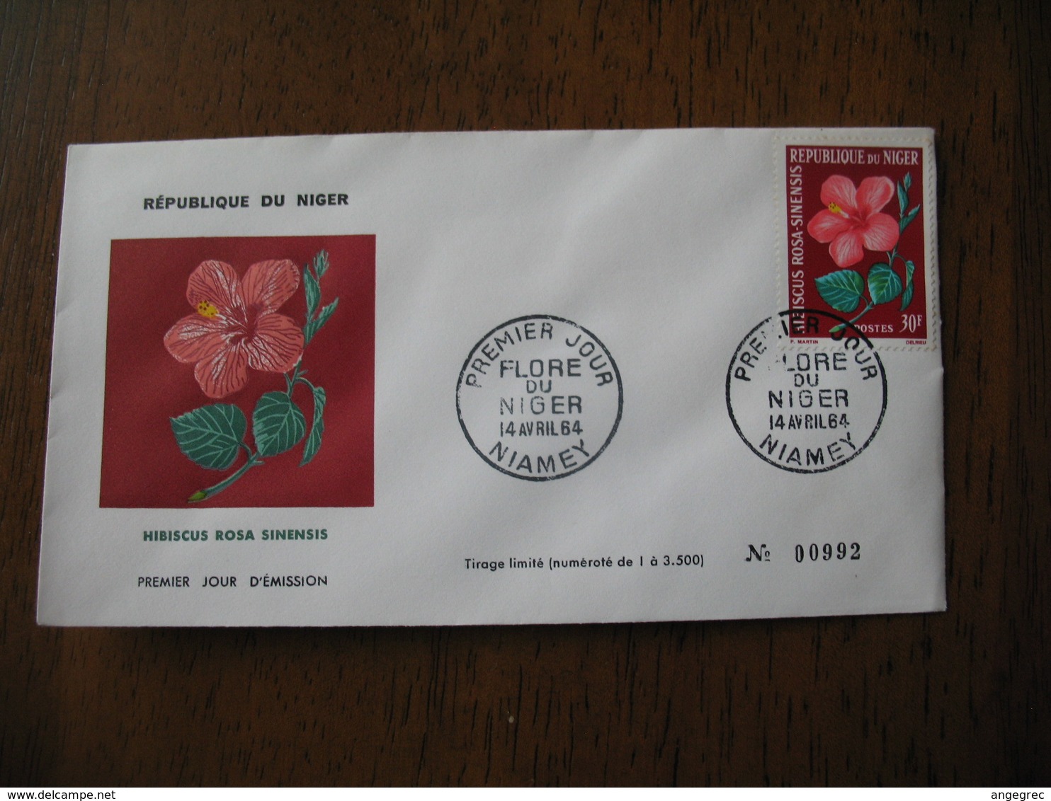 FDC  Enveloppe  Niger Niamey  Fleurs  1964    à Voir - Niger (1960-...)