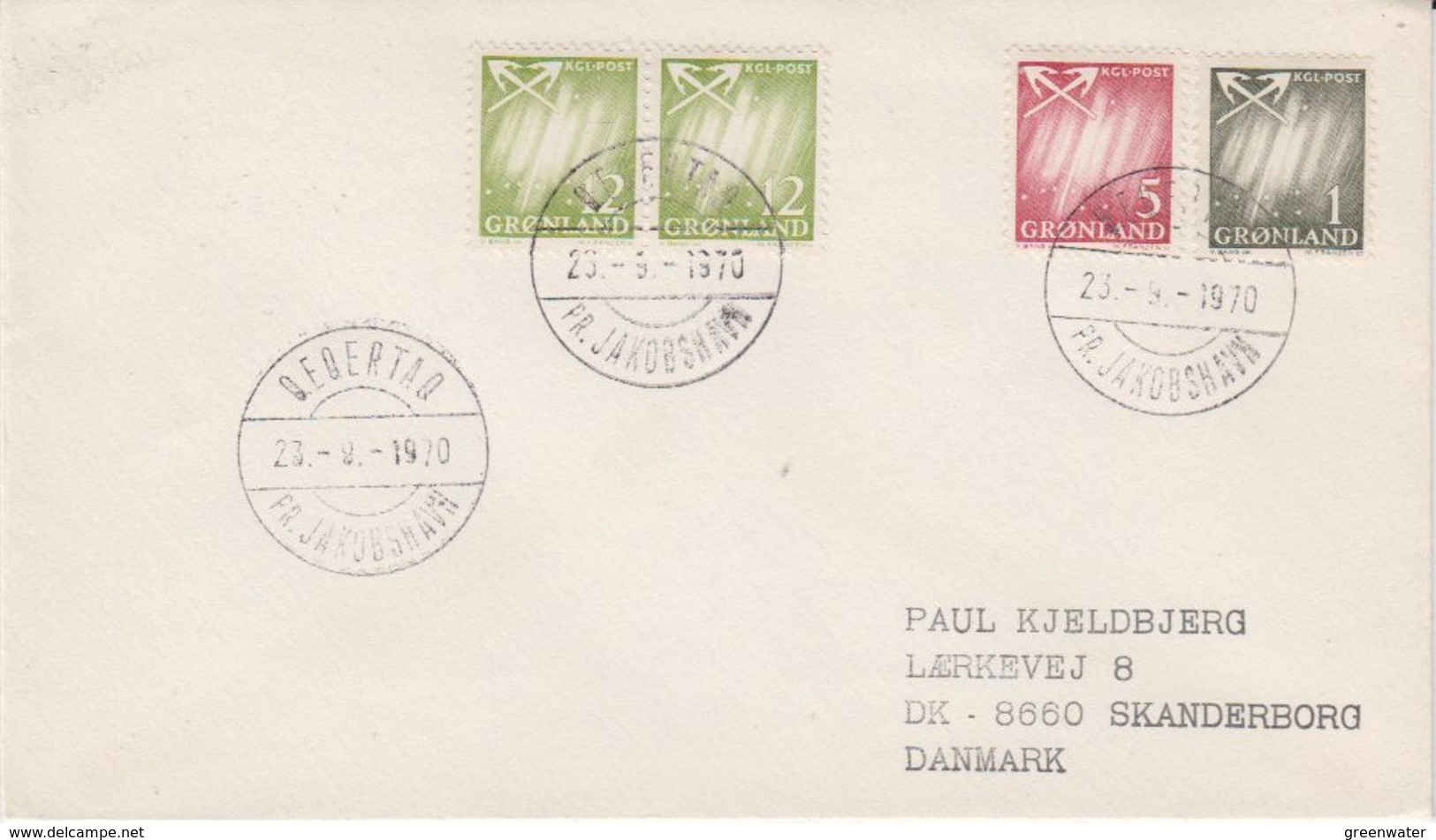 Greenland 1970 Qeqertaq Ca 23.9.1970 Cover (42367) - Brieven En Documenten