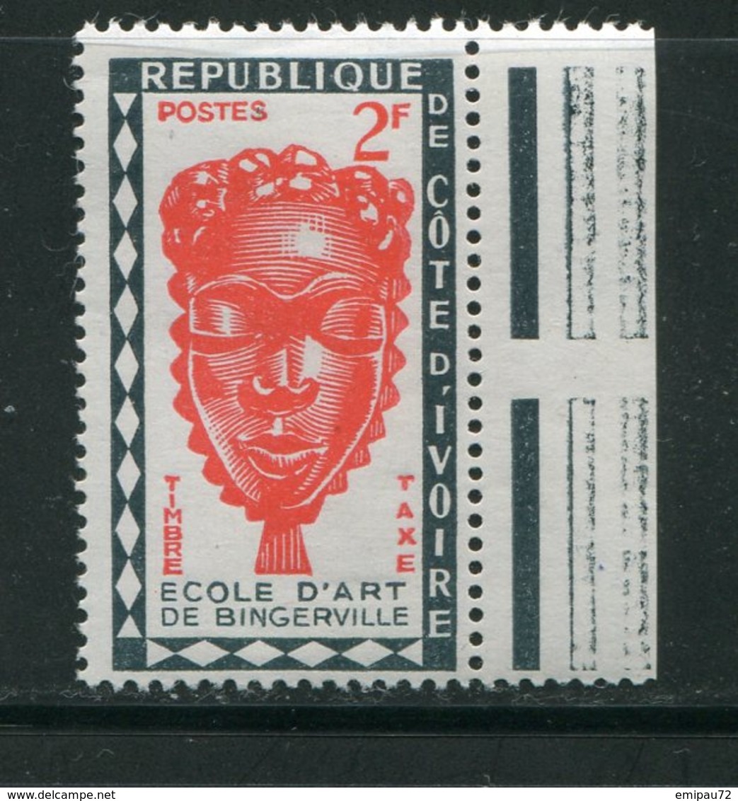 COTE D'IVOIRE- Taxe Y&T N°25- Neuf Sans Charnière ** - Côte D'Ivoire (1960-...)