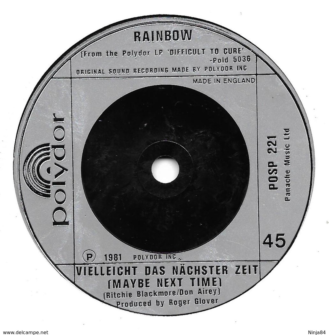 SP 45 RPM (7")   Rainbow  "  I Surrender  "  Angleterre - Hard Rock En Metal