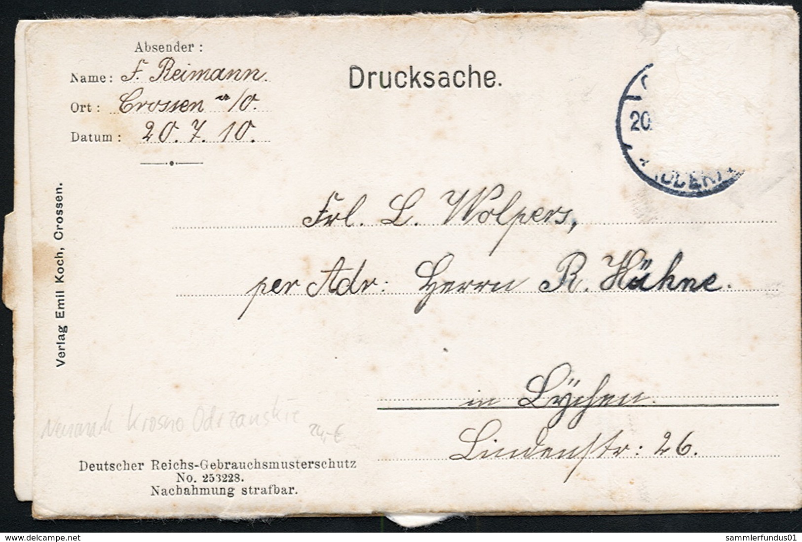AK/CP Leporello  Crossen   Krosno Odrzanskie    Gel./circ.. 1910 Erhaltung /Cond. 2-/3  Nr. 00749 - Neumark