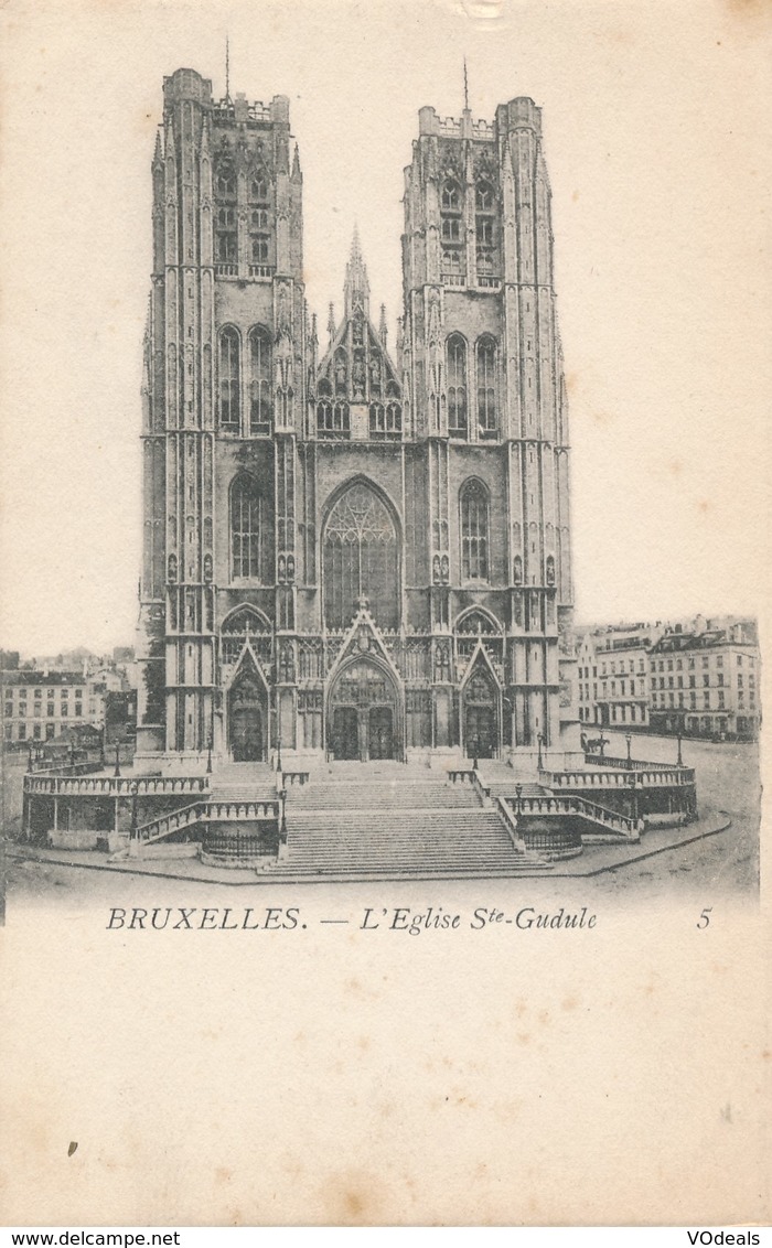 CPA - Belgique - Brussels - Bruxelles - Eglise Sainte-Gudule - Monumenten, Gebouwen