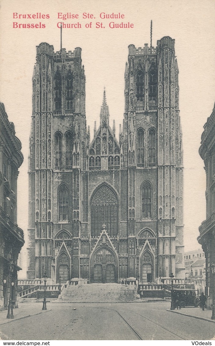 CPA - Belgique - Brussels - Bruxelles - Eglise Sainte-Gudule - Monumenten, Gebouwen