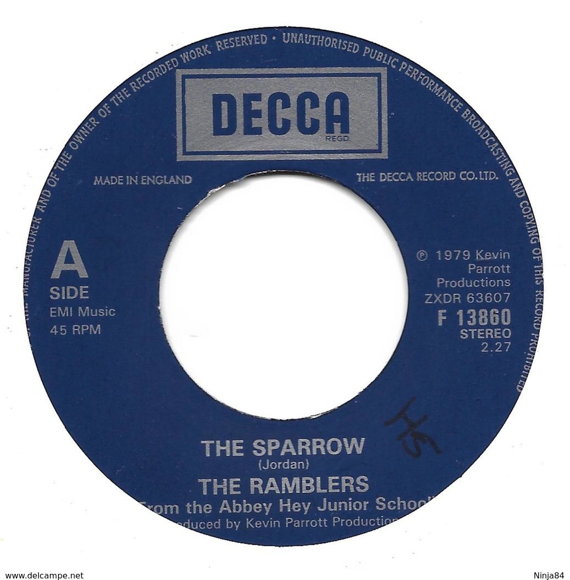 SP 45 RPM (7")   The Ramblers  "  The Sparrow  "  Angleterre - Autres - Musique Anglaise