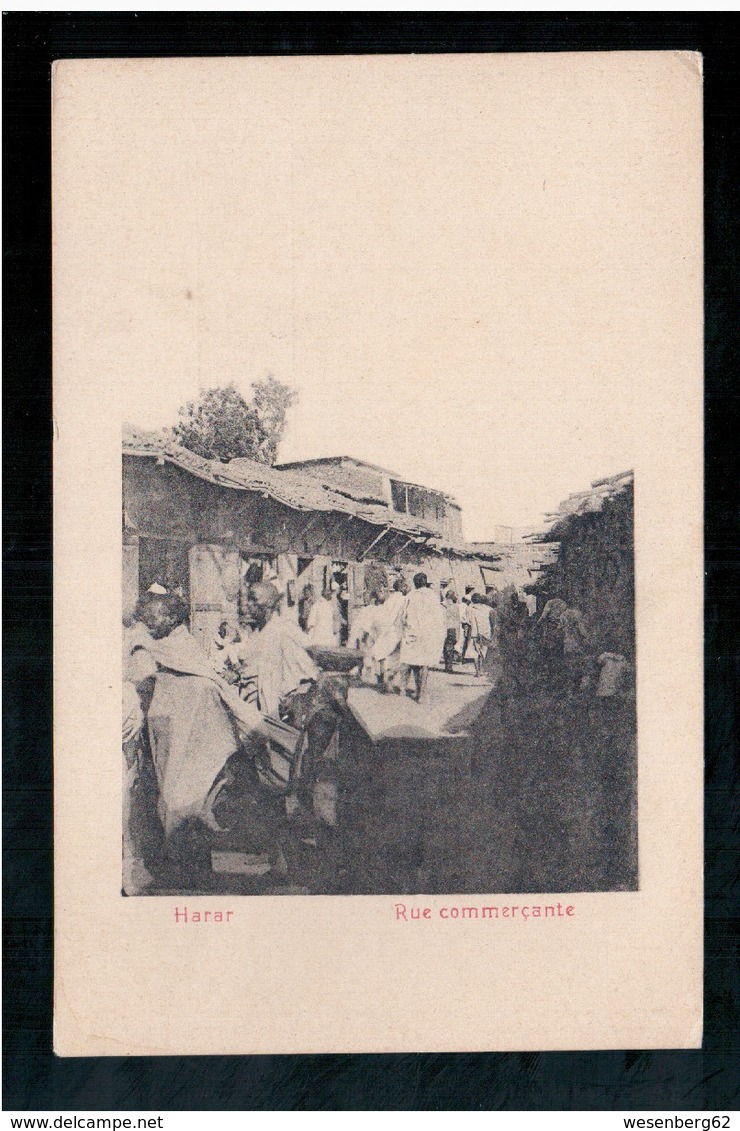 ETHIOPIE  Harar Rue Commercante Ca 1905 OLD  POSTCARD - Ethiopië