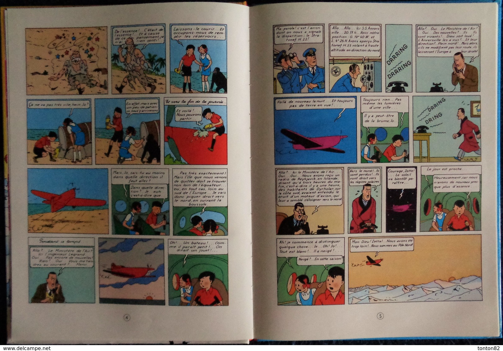 Hergé - " Destination New-York " - Les Aventures De Jo, Zette Et Jocko - Casterman . - Jo, Zette & Jocko