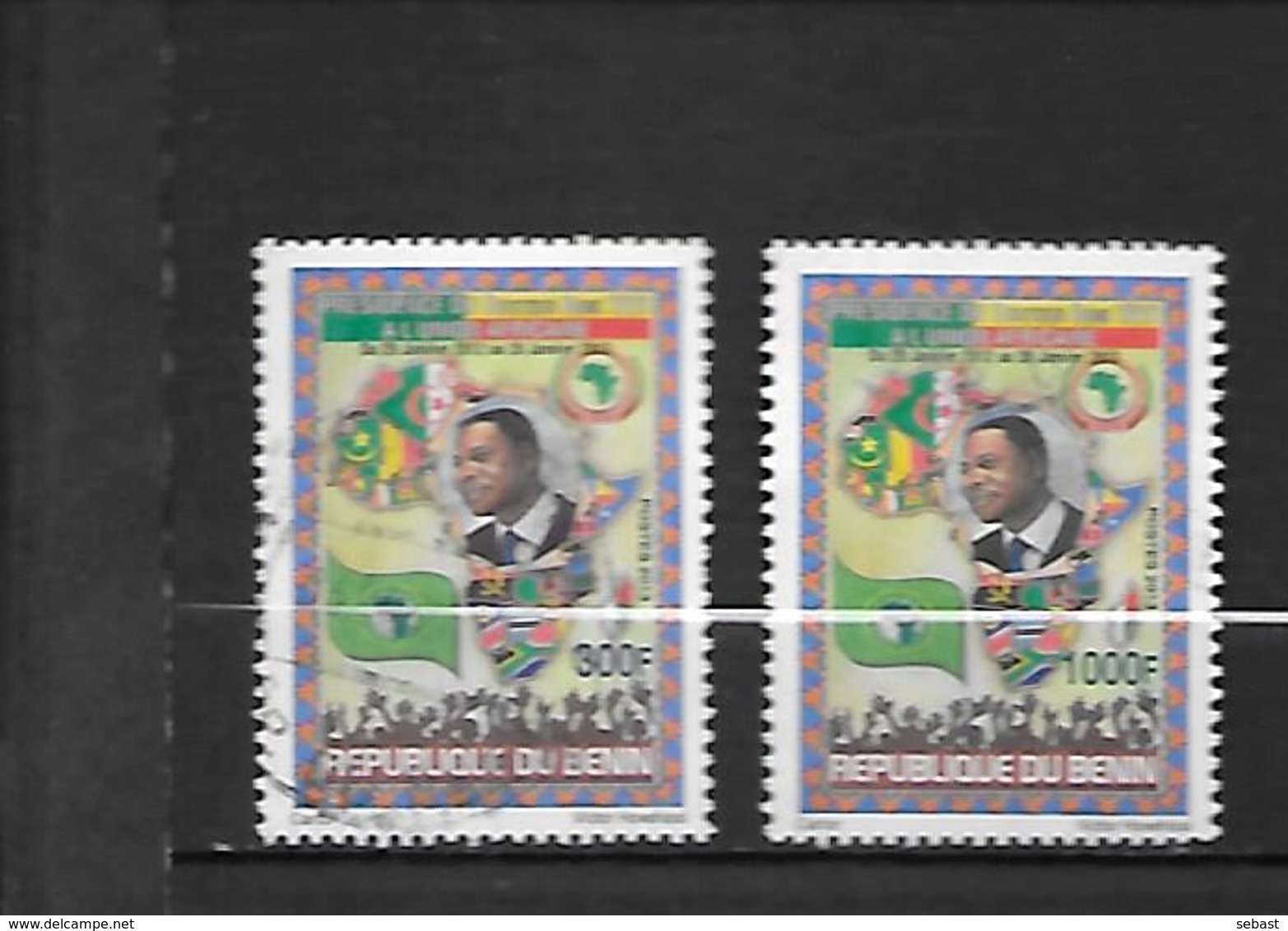 TIMBRE OBLITERE DU BENIN DE 2013 N° MICHEL 1659/60 - Bénin – Dahomey (1960-...)