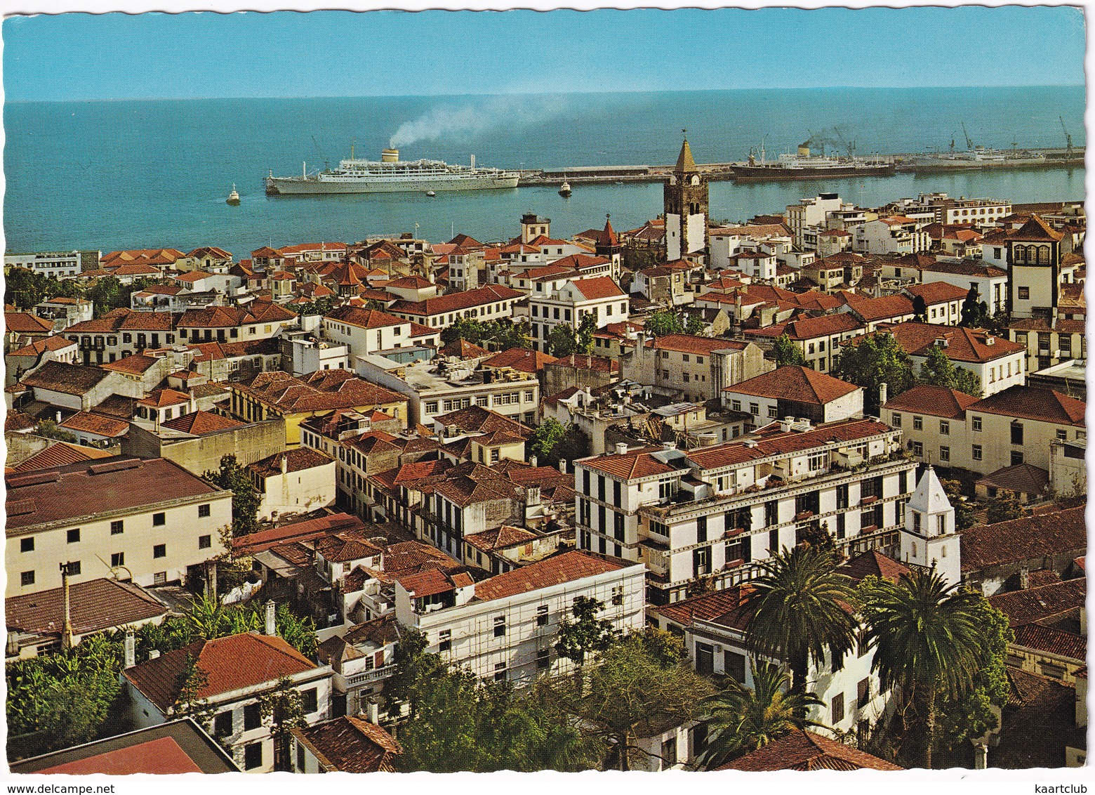 Funchal - Vista Parcial Da Cidade - (Madeira) - 3x OCEAN-STEAMER - Madeira