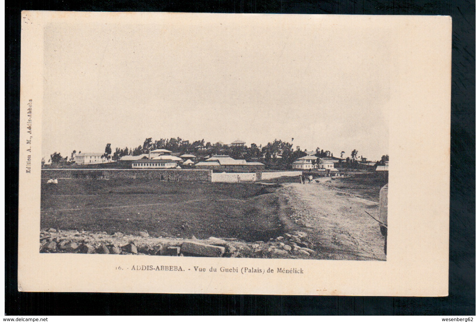 ETHIOPIE  Addis Abeba, Vue Du Guebi (Palais) De Ménélick, Editions A.M. N°16 Ca 1910 OLD  POSTCARD - Ethiopia