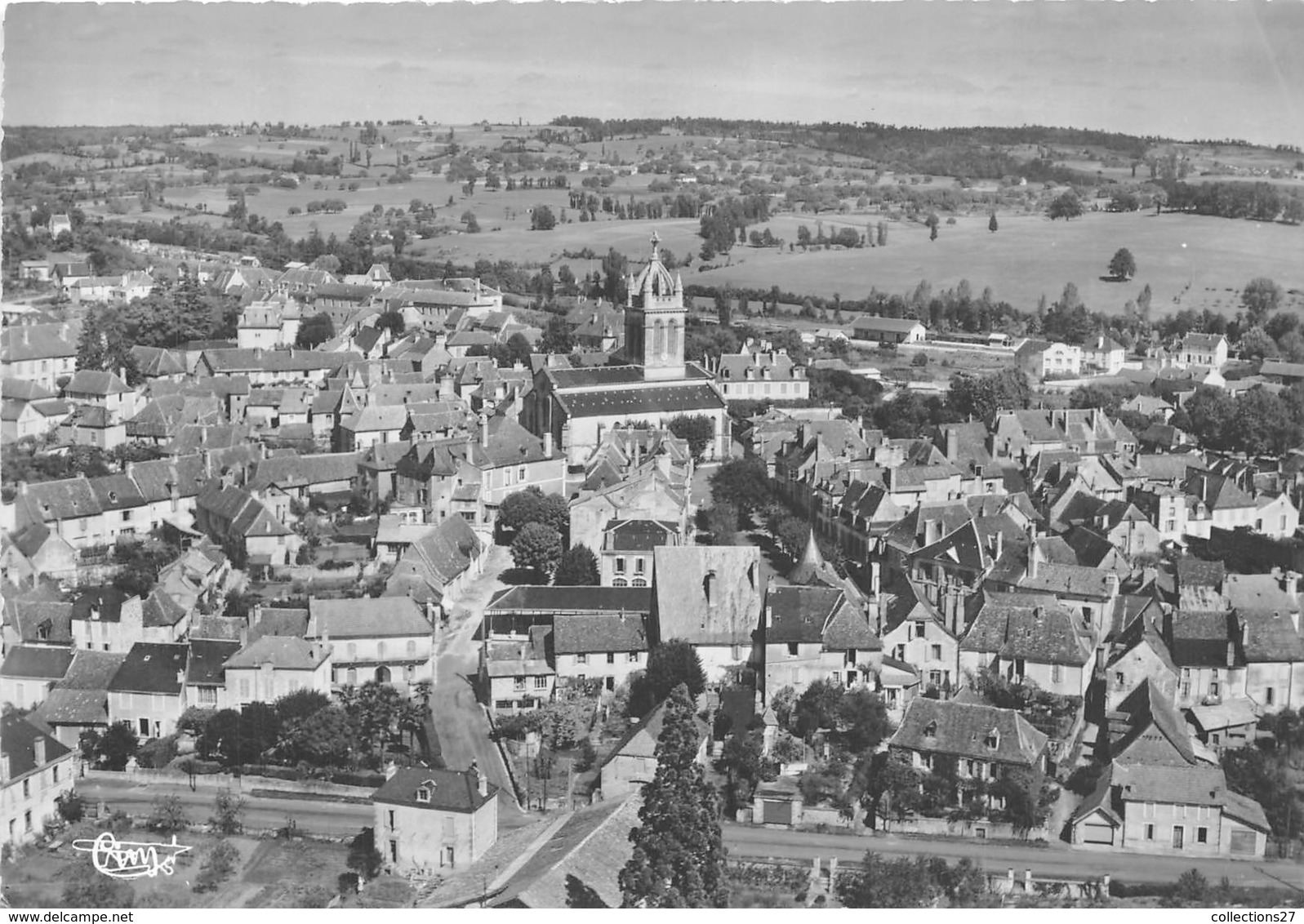 24-EXCIDEUL- VUE AERIENNE LE CENTRE DE LA VILLE - Autres & Non Classés