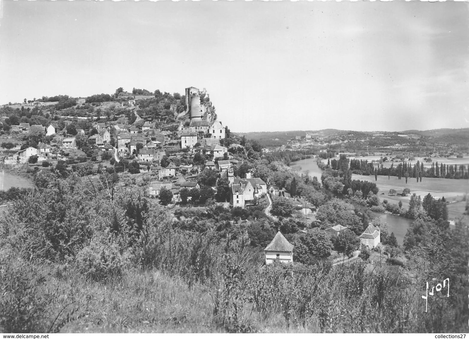 24-CASTELNAUD-FAYRAC- VUE GENERALE ET LA DORDOGNE - Autres & Non Classés