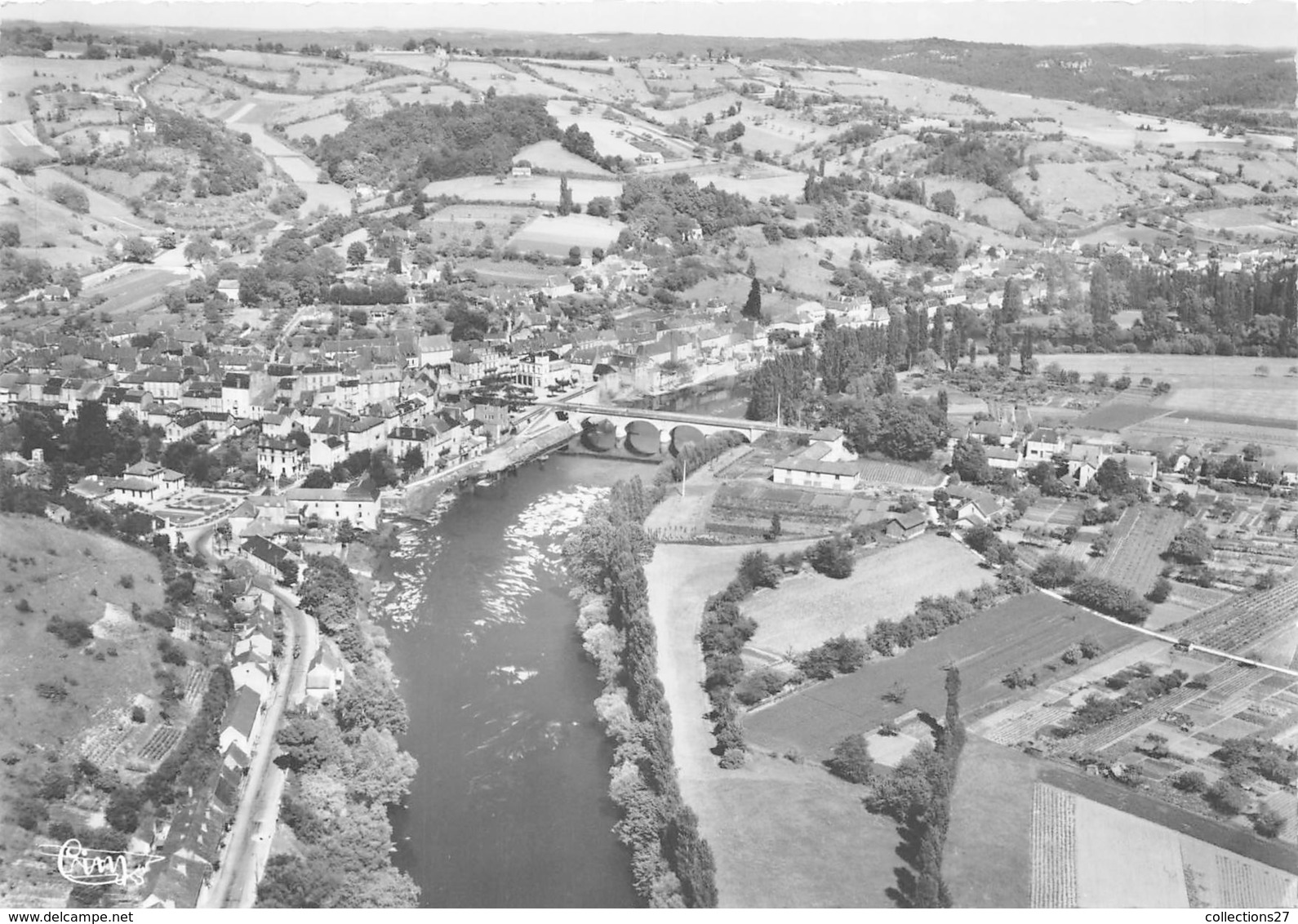 24-LE-DUGUE- VUE GENERALE ET LE PONT - Autres & Non Classés