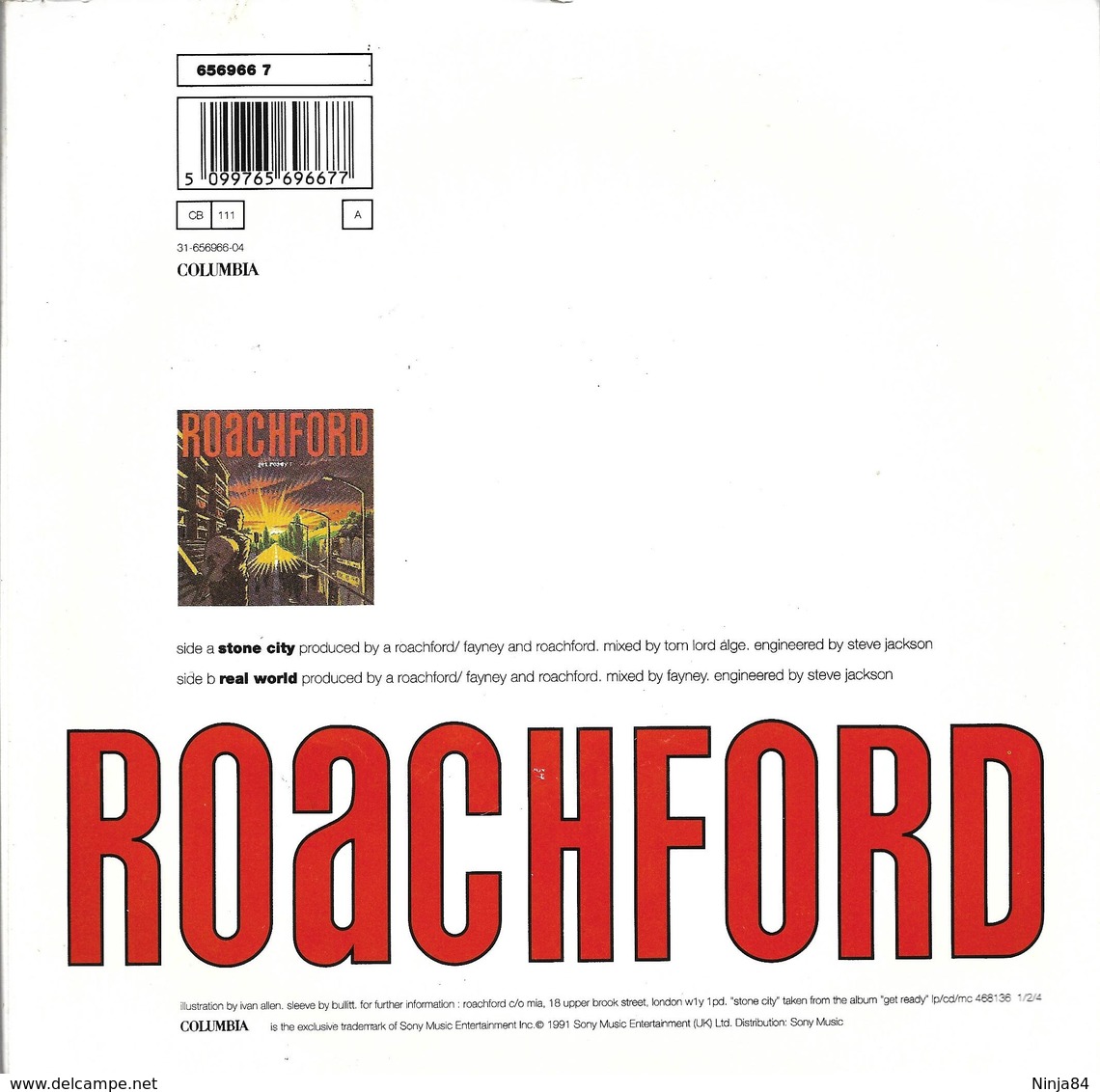 SP 45 RPM (7")   Roachford  "  Stone City "  Angleterre - Autres - Musique Anglaise